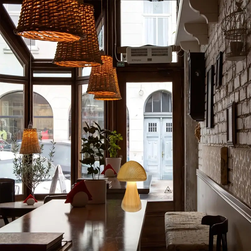 WarmGlow – Lampe Champignon LED Décorative à Intensité Réglable et Rechargeable