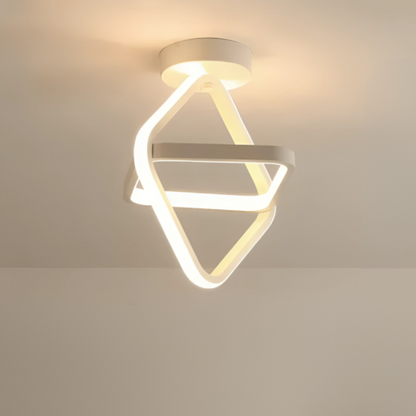Lampe LED Moderne | Design Créatif à 2 Anneaux et Éclairage Stylé