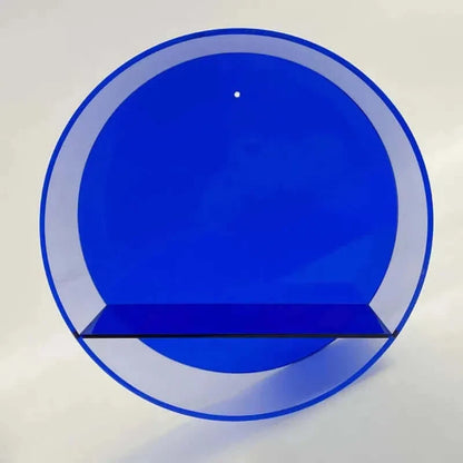 Étagère Murale Ronde en Acrylique Style Années 80 – Élégance Rétro et Praticité Moderne