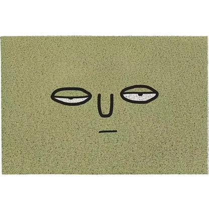 Paillasson Emoji Humeur, Antidérapant, 3 Tailles, Polyester
