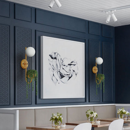 Applique murale décorative Sphere à 1 lumière avec boîte de rangement et pot de plantation