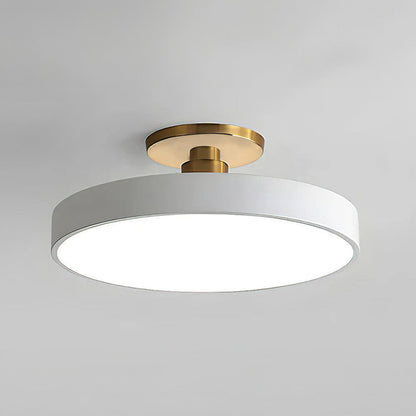Plafonnier LED Circulaire Moderne | Design Simple et Élégant Semi-Suspendu