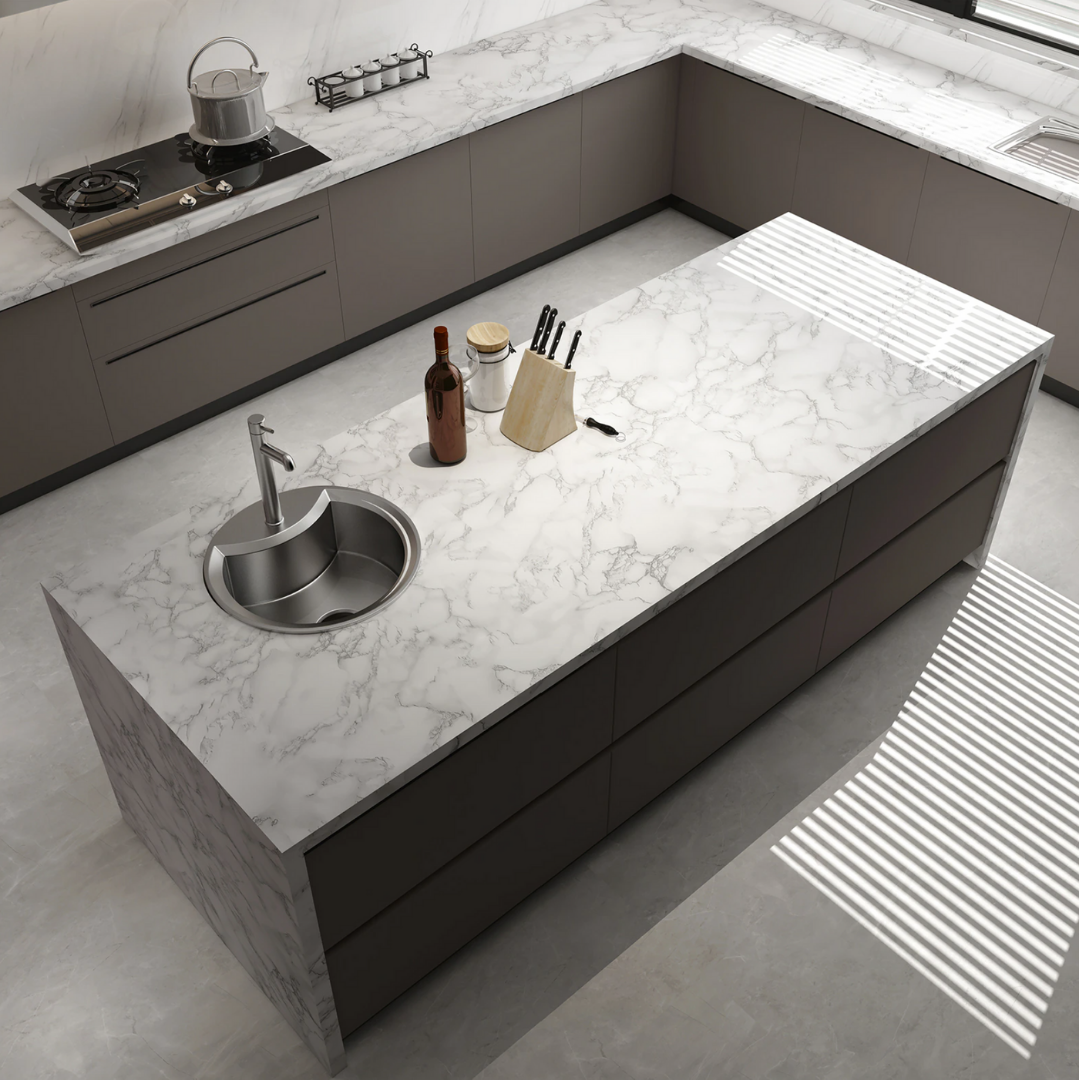 Vardi Dante MarmerLook - Magnifique Décoration pour Chaque Surface ! Résistant à l'Eau & à l'Huile