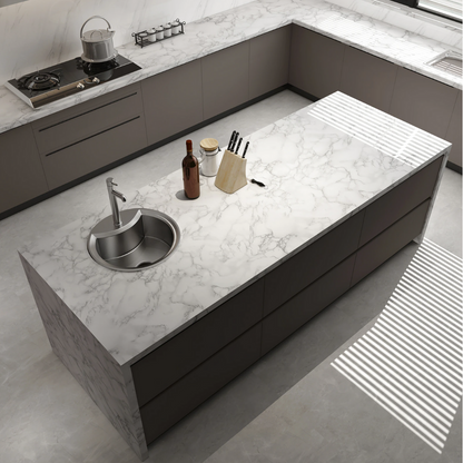 Vardi Dante MarmerLook - Magnifique Décoration pour Chaque Surface ! Résistant à l'Eau & à l'Huile