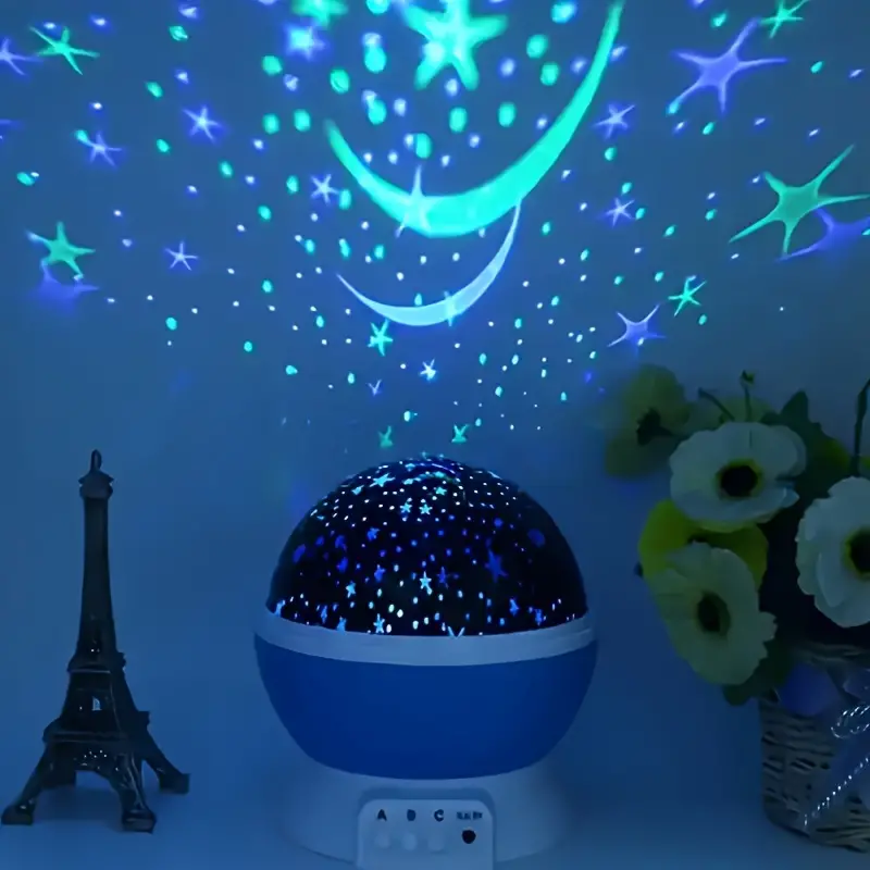 Luna – Lampe de Chevet Projecteur d'Étoiles Apaisant