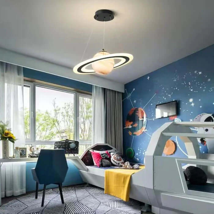 Suspension Enfant LED Design Planètes