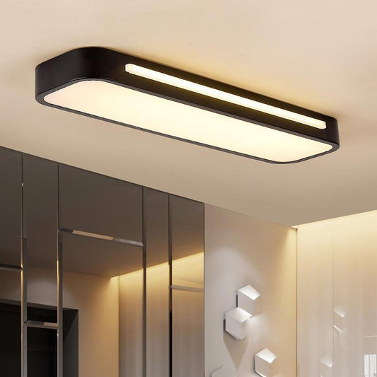 Plafonnier LED Long Minimaliste Nordique Salon/Chambre
