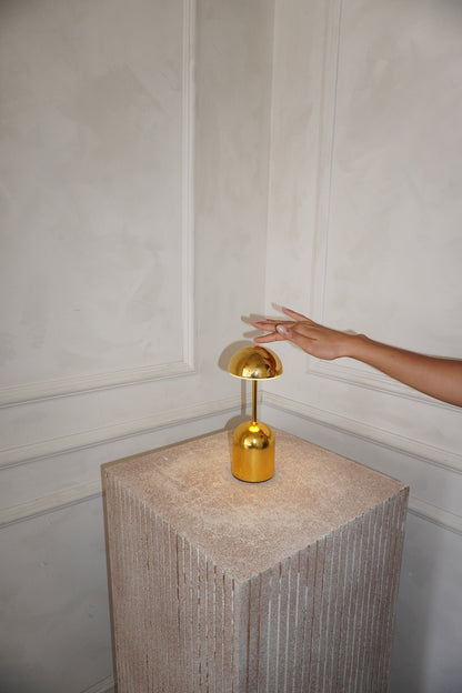 Lampe Sans Fil Edie, Métal Argent ou Or, Tactile