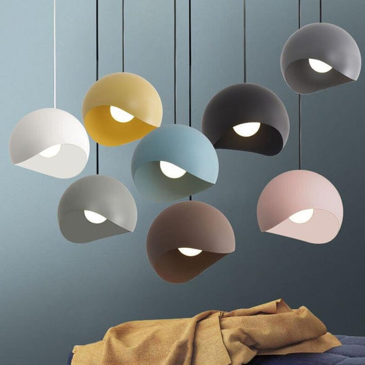 Suspension moderne en métal style macaron – Design coloré et contemporain