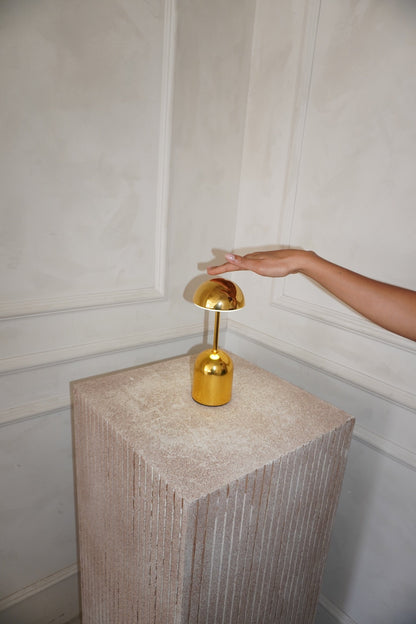 Lampe Sans Fil Edie, Métal Argent ou Or, Tactile