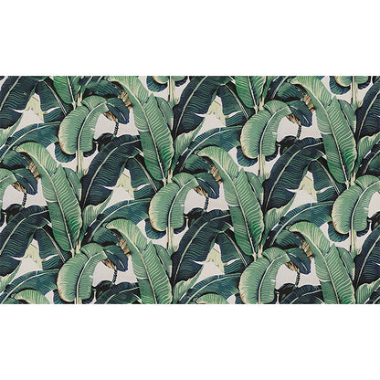 Fresque Murale Minimaliste | Feuilles de Bananiers Vertes - Sur Mesure