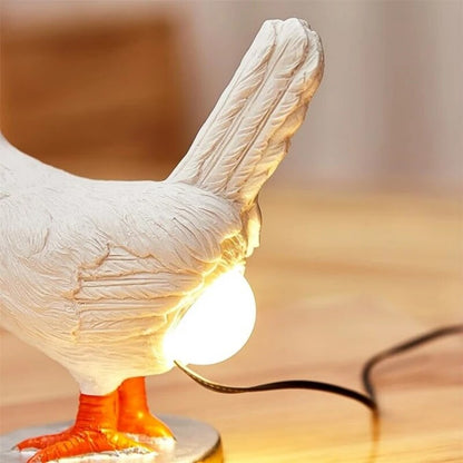 ChickenLamp - Lampe de Table Amusante en Forme de Poule