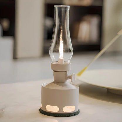 Lanterne Vintage LED Rechargeable avec Souffle Extincteur