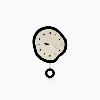 Horloge Murale Abstraite Distordue Silencieuse – Design Moderne et Mouvement Quartz