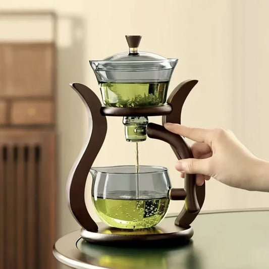 ZenBrew | Service à Thé Créatif et Pratique - Théière Unique avec Égoutteur Magnétique, Infuseur & Poignée