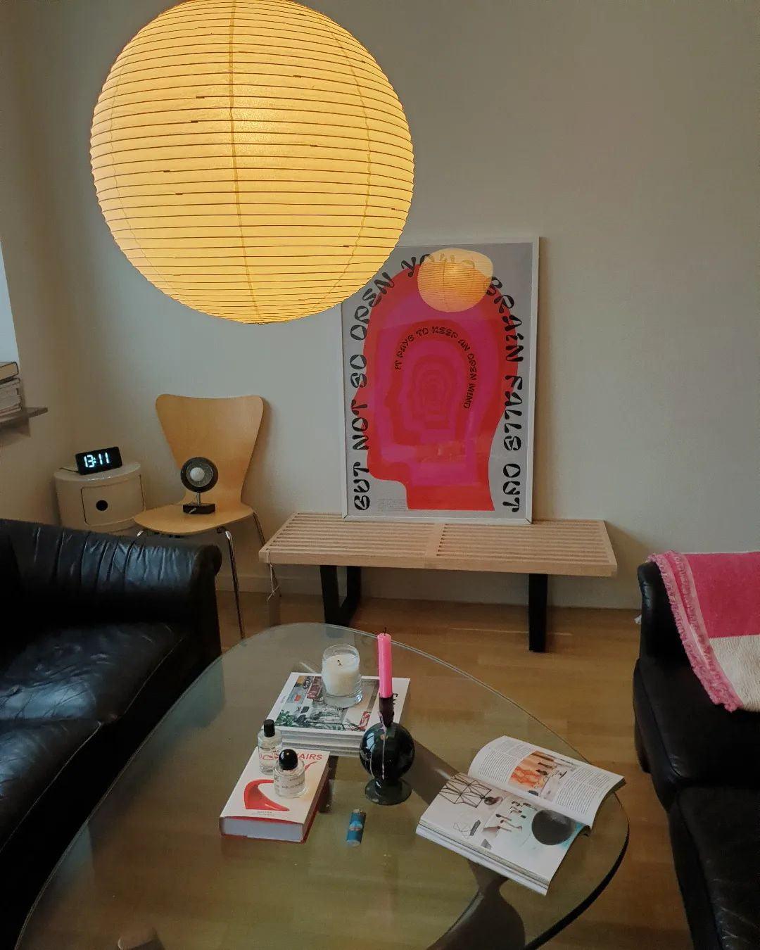 Lampe Suspendue Papier Washi, Style Akari, Ø30–80cm