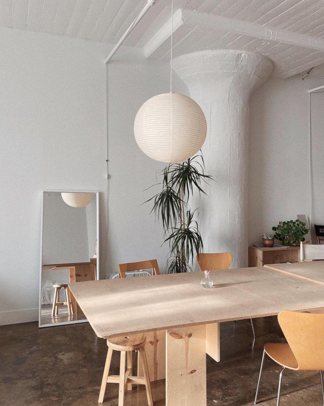 Lampe Suspendue Papier Washi, Style Akari, Ø30–80cm