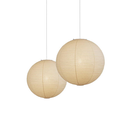 Lampe Suspendue Papier Washi, Style Akari, Ø30–80cm