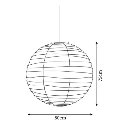 Suspension Akari – Lanterne Papier Washi Japonais