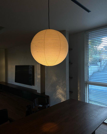 Lampe Suspendue Papier Washi, Style Akari, Ø30–80cm