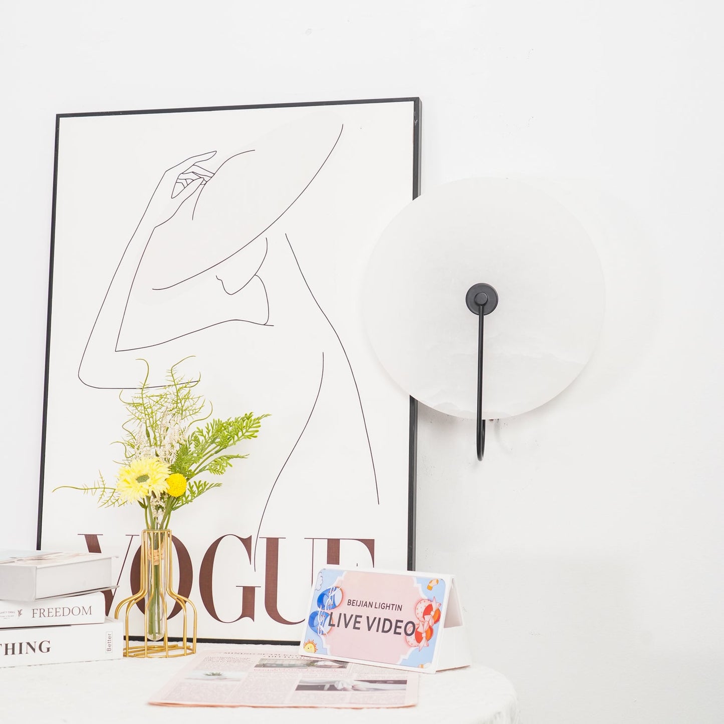 Applique Murale LED en Albâtre – Éclairage Élégant