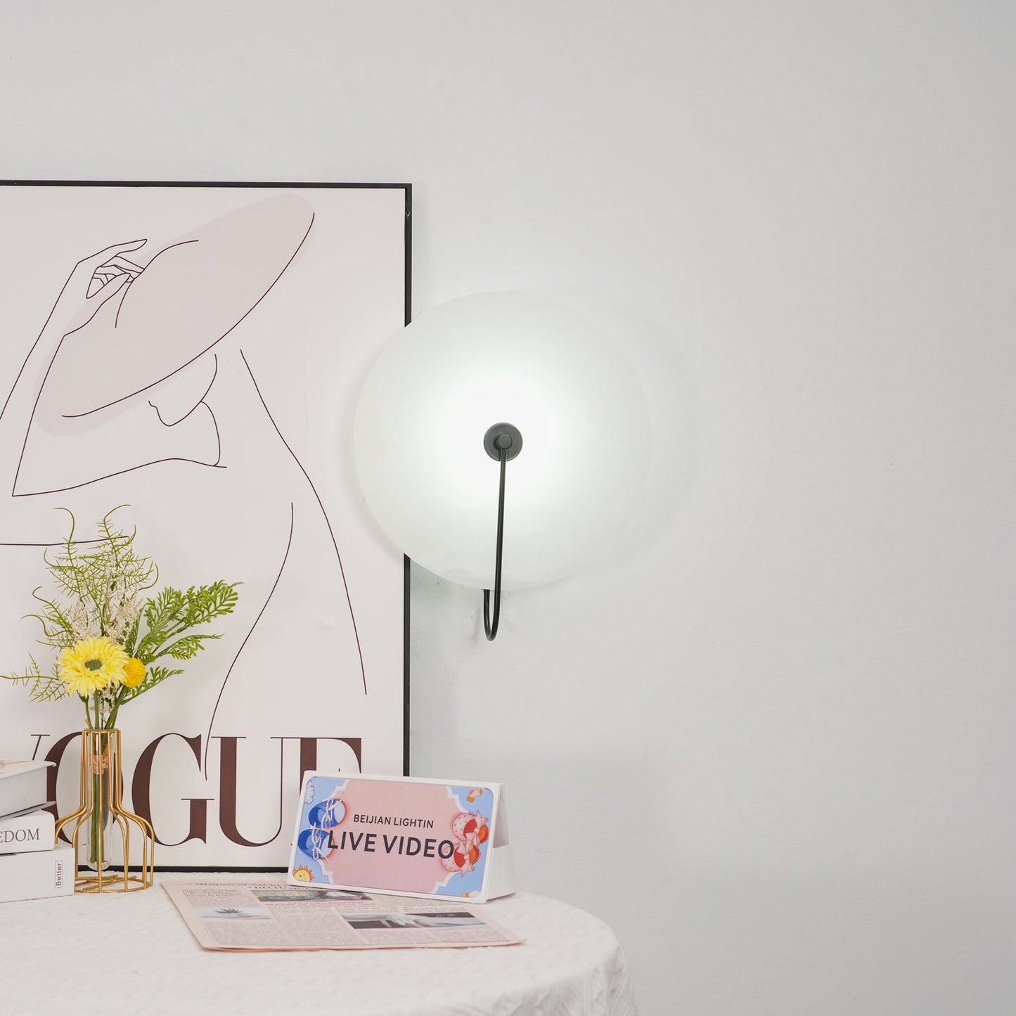 Applique Murale LED en Albâtre – Éclairage Élégant