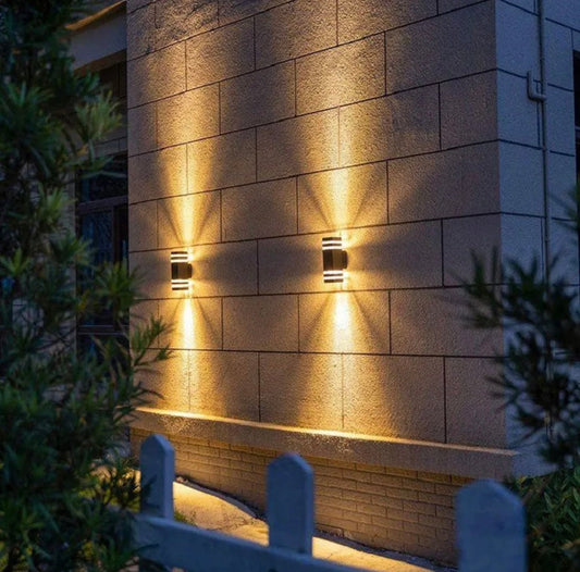 Applique Murale Double Faisceau LED Extérieur Étanche Aluminium