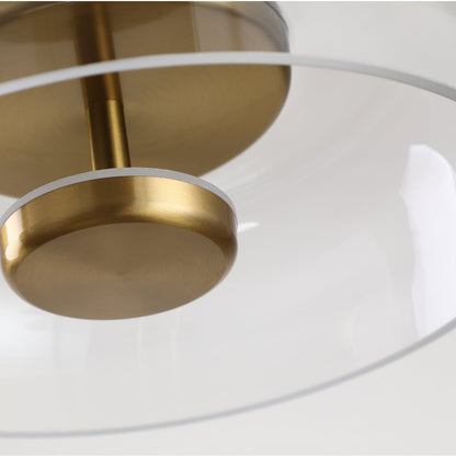 Suspension Luminaire CROP – Éclat rétro et verre coloré pour une touche artistique