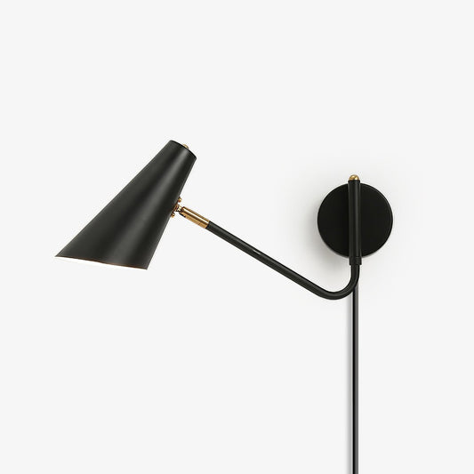 Applique Apex Murale à Brancher, Orientable, Noire ou Blanche