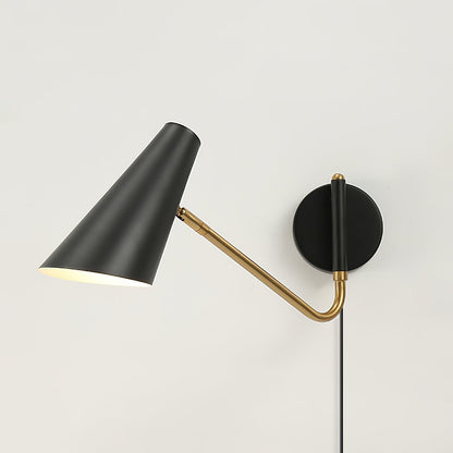 Applique Apex Murale à Brancher, Orientable, Noire ou Blanche