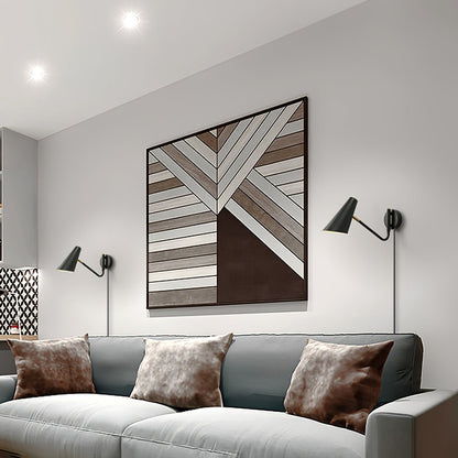 Applique Apex Murale à Brancher, Orientable, Noire ou Blanche