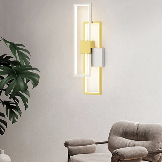 Applique Murale LED Design Géométrique Doré