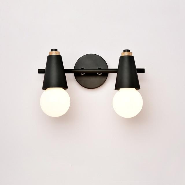 Applique Murale LED Ari – Métal & Bois, 2/3 Têtes