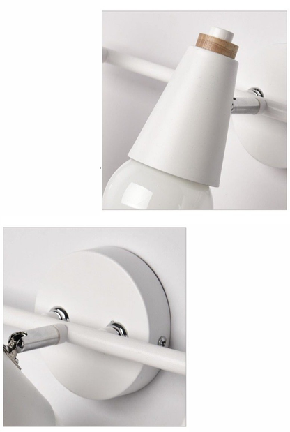 Applique Murale LED Ari – Métal & Bois, 2/3 Têtes