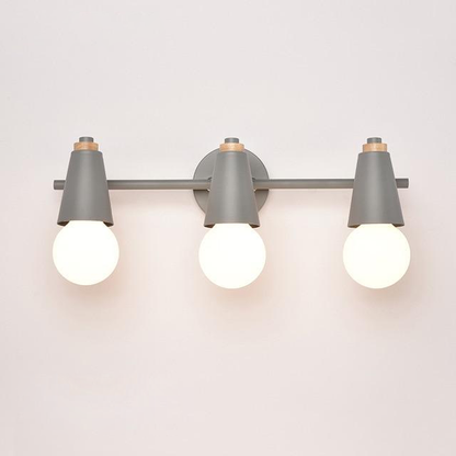 Applique Murale LED Ari – Métal & Bois, 2/3 Têtes