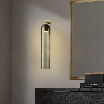 Applique Murale Cylindrique en Verre – Design Moderne