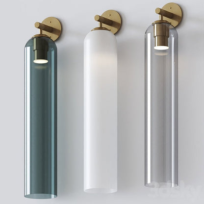 Applique Murale Cylindrique en Verre – Design Moderne