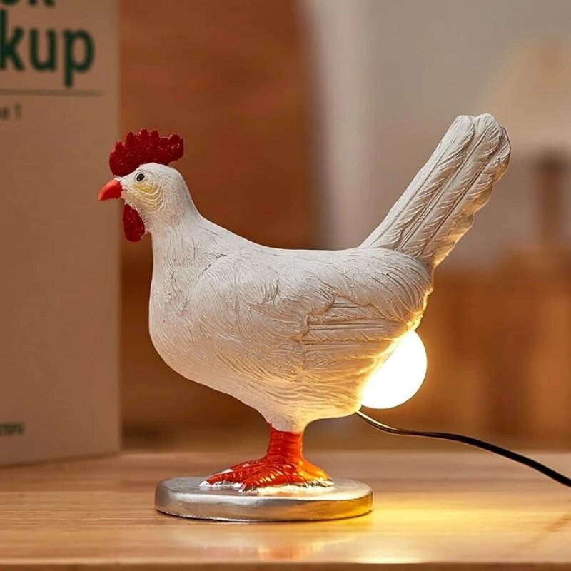 ChickenLamp - Lampe de Table Amusante en Forme de Poule
