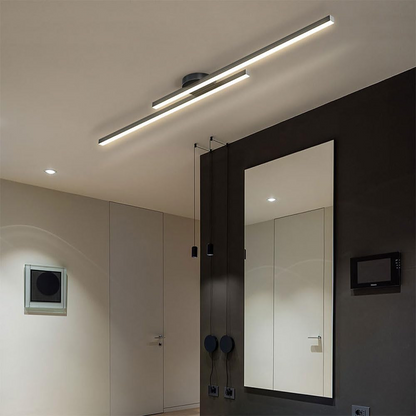 Plafonnier LED Moderne Aluminium Barre Semi-Encastré