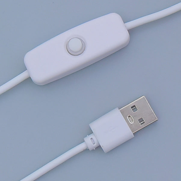Lampe LED Acrylique Design Rectangulaire USB Blanche