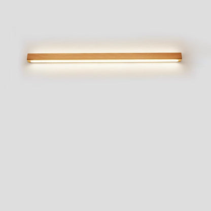 Applique LED Bois Massif, Style Japonais, 60–180 cm