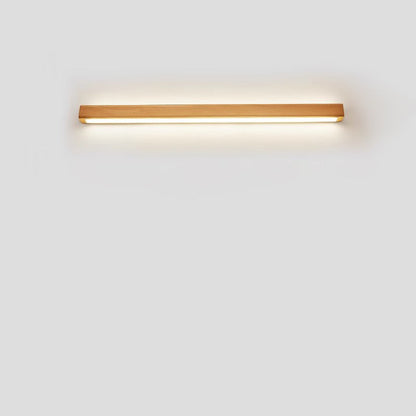 Applique LED Bois Massif, Style Japonais, 60–180 cm