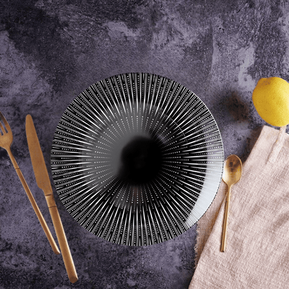 Collection d'assiettes Zaphire – Élégance artistique en porcelaine fine