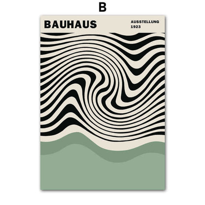 Impressions sur Toile Modernes – Style Minimaliste Inspiré du Bauhaus
