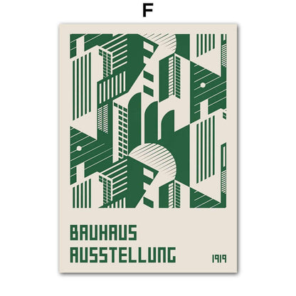 Impressions sur Toile Modernes – Style Minimaliste Inspiré du Bauhaus