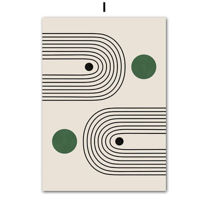 Impressions sur Toile Modernes – Style Minimaliste Inspiré du Bauhaus