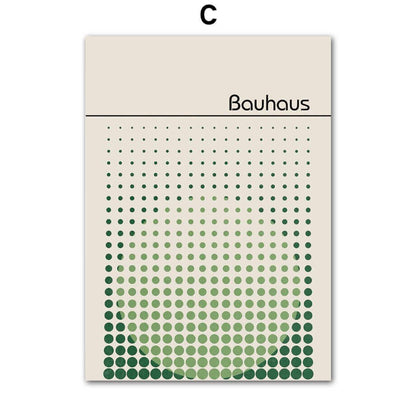 Impressions sur Toile Modernes – Style Minimaliste Inspiré du Bauhaus