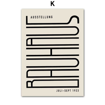 Impressions sur Toile Modernes – Style Minimaliste Inspiré du Bauhaus