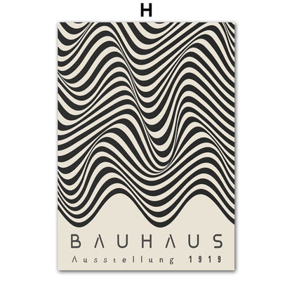 Impressions sur Toile Modernes – Style Minimaliste Inspiré du Bauhaus