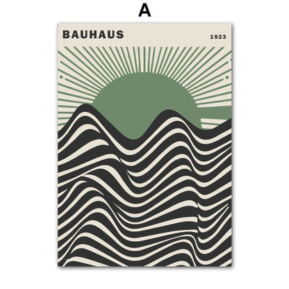 Impressions sur Toile Modernes – Style Minimaliste Inspiré du Bauhaus